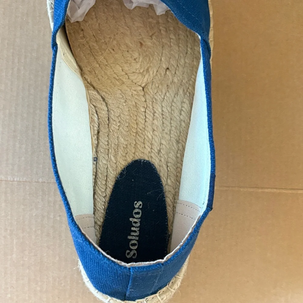 Soludos Blue Canvas Espadrilles Size‎ 11 - 11.5 New In Box